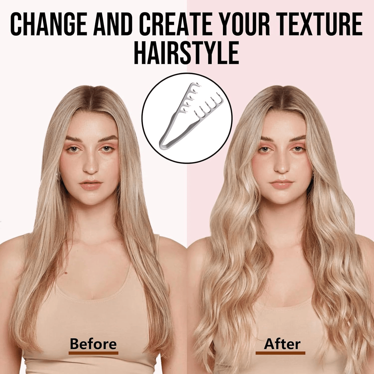 💇2026 Upgrade Volumizing Comb, Wide-Tooth Styling for Men & Women