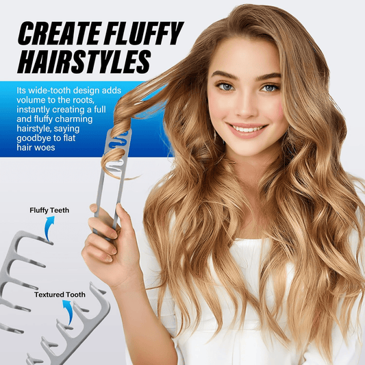 💇2026 Upgrade Volumizing Comb, Wide-Tooth Styling for Men & Women