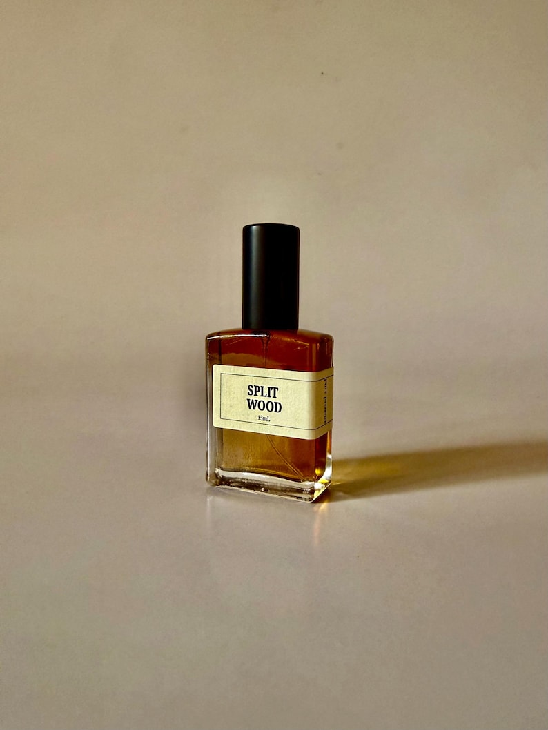 Split Wood Cologne for Men: Cedar, Sandalwood, Oud - Botanical Perfume