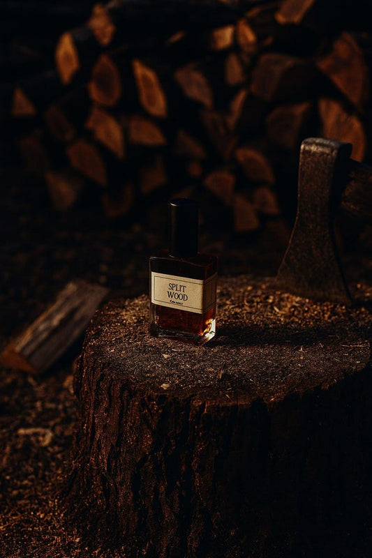 Split Wood Cologne for Men: Cedar, Sandalwood, Oud - Botanical Perfume